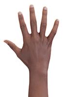 Retopologized 3D Hand scan Jamaal Parsa Arab male